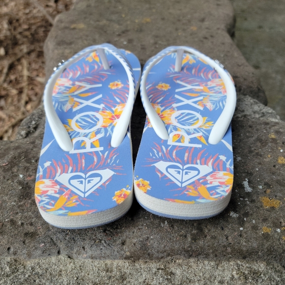 Roxy Girl's Pebbles Flip Flop Sandals 9 / 10 - Picture 4 of 7